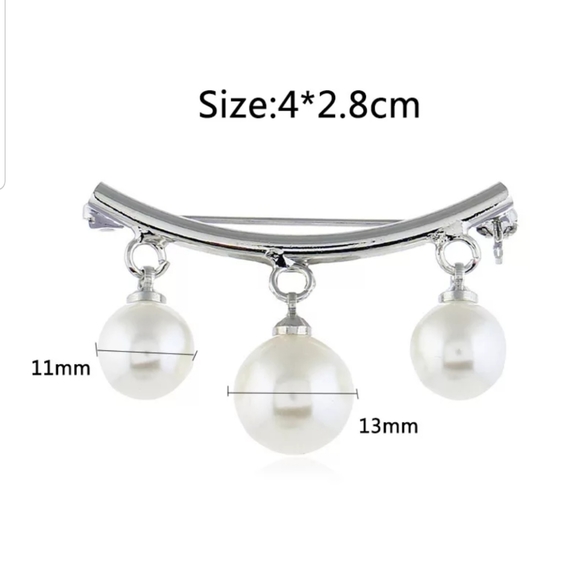 Scarf Cardigan Bag Brooch Pin Silver or Gold Color - Picture 6 of 6